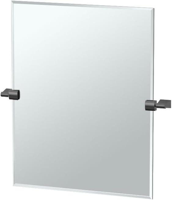Bleu Frameless Rectangle Wall Mirror | Pivoting Bathroom Vanity Mirror