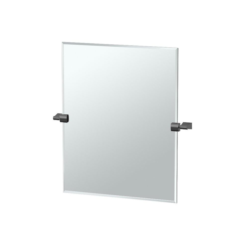 Bleu Frameless Rectangle Wall Mirror | Pivoting Bathroom Vanity Mirror