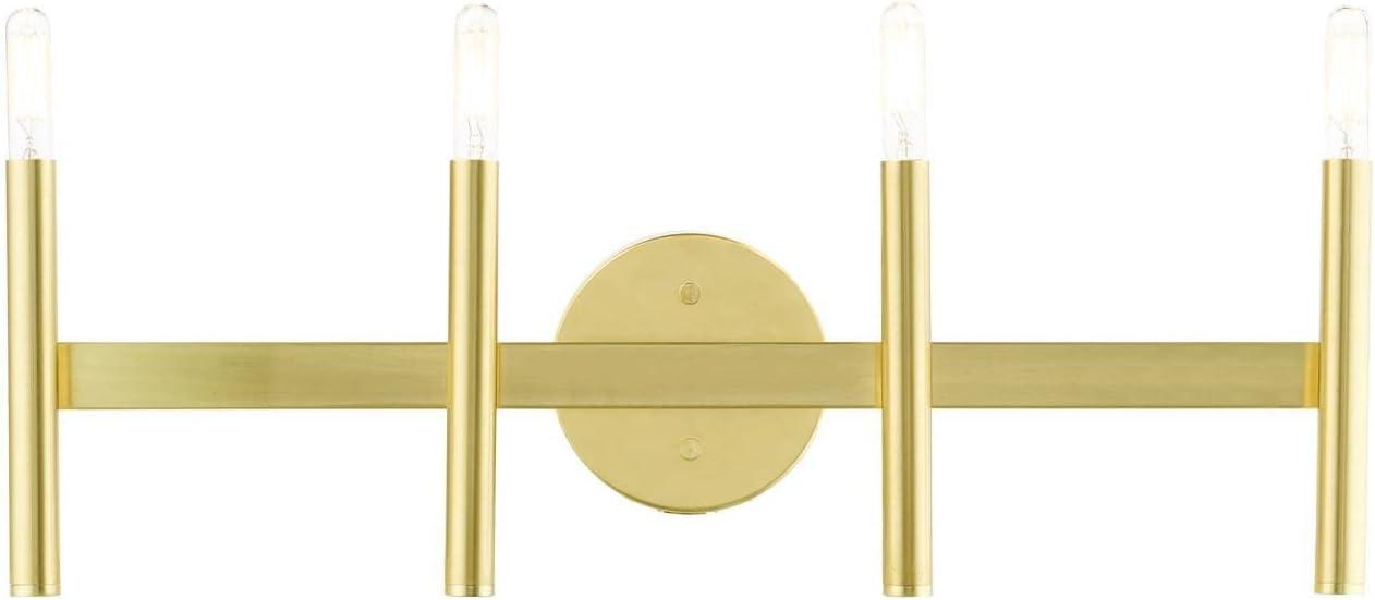 Copenhagen Satin Brass 4-Light ADA Compliant Vanity Sconce