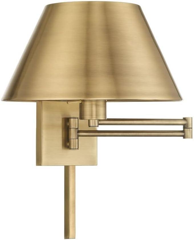 Livex Lighting 1 - Light Wall Light in  Antique Brass