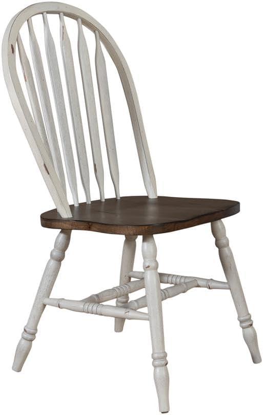 Carolina Crossing Windsor Side Chair- White- Set of 2