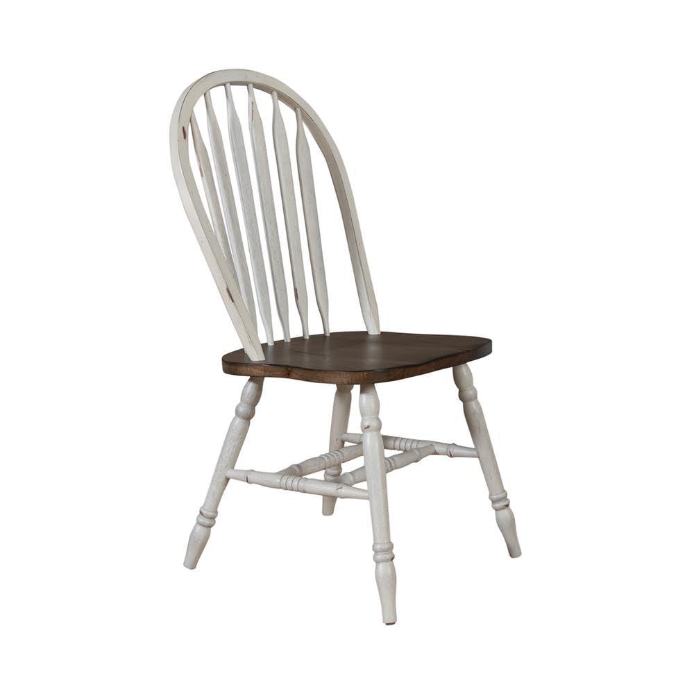 Carolina Crossing Windsor Side Chair- White- Set of 2