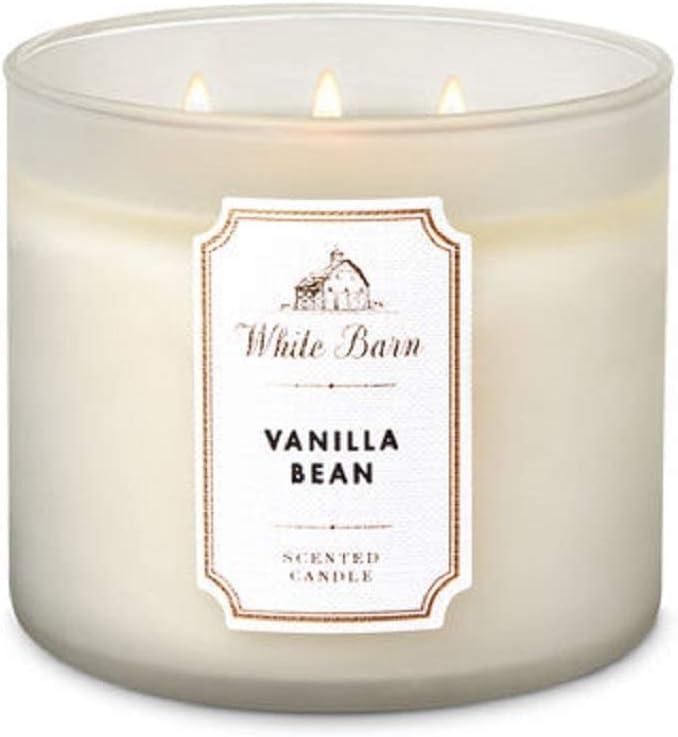 White Soy Scented Jar Candle with Vanilla Bean