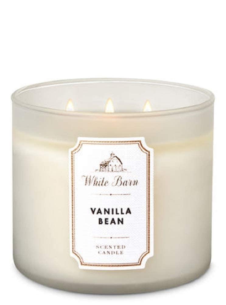 Bath & Body Works White Barn 3-Wick Candle in Vanilla Bean