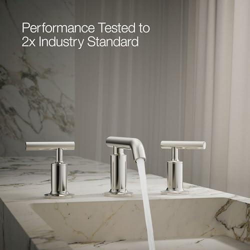 Purist® Widespread Bathroom Faucet with Drain Assembly