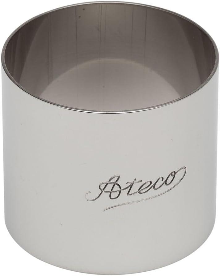 Ateco Round Stainless Steel Baking Form, 2" x 1.75"