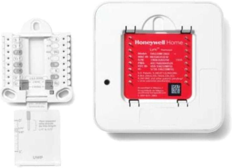 Honeywell White Digital Heat Pump Thermostat with Alexa and Siri