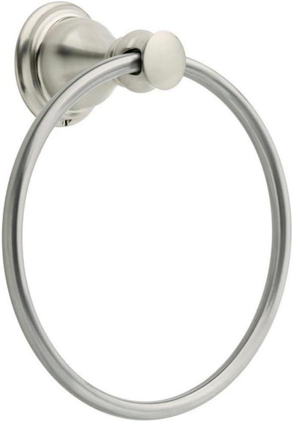 Brushed Nickel Wall Mounted Circular Towel Ring