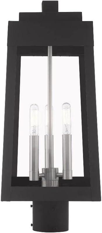 Livex Lighting Oslo 3 - Light Post Light in  Satin Brass