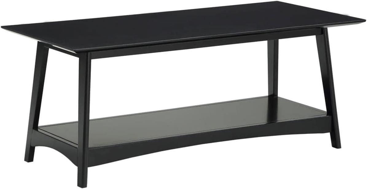 Convenience Concepts Alpine Coffee Table with Shelf, Black