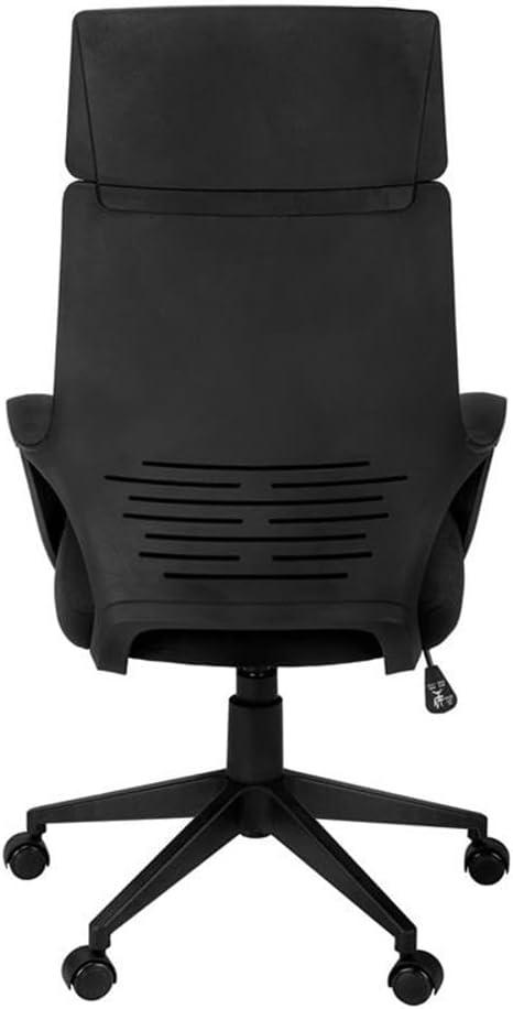 Monarch Specialties Office Chair Adjustable Height Swivel Ergonomic Armrests Computer Desk Work Metal Fabric White Grey Contemporary Modern