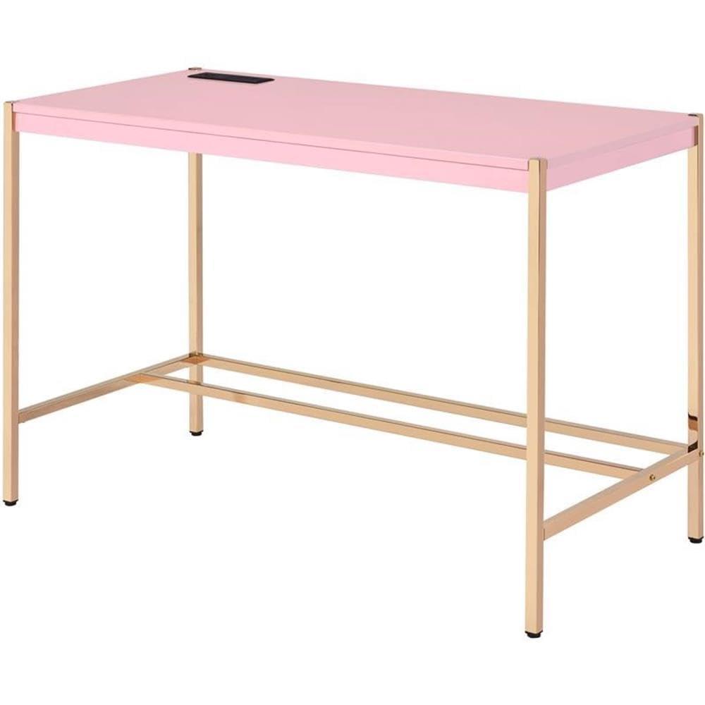 Plethoria Home Writing Desk with USB Ports