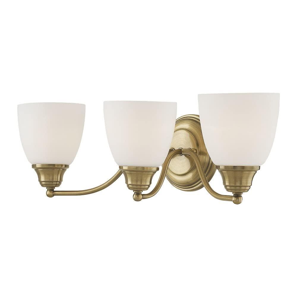 Livex Lighting Somerville 3 - Light Vanity in  Polished Brass