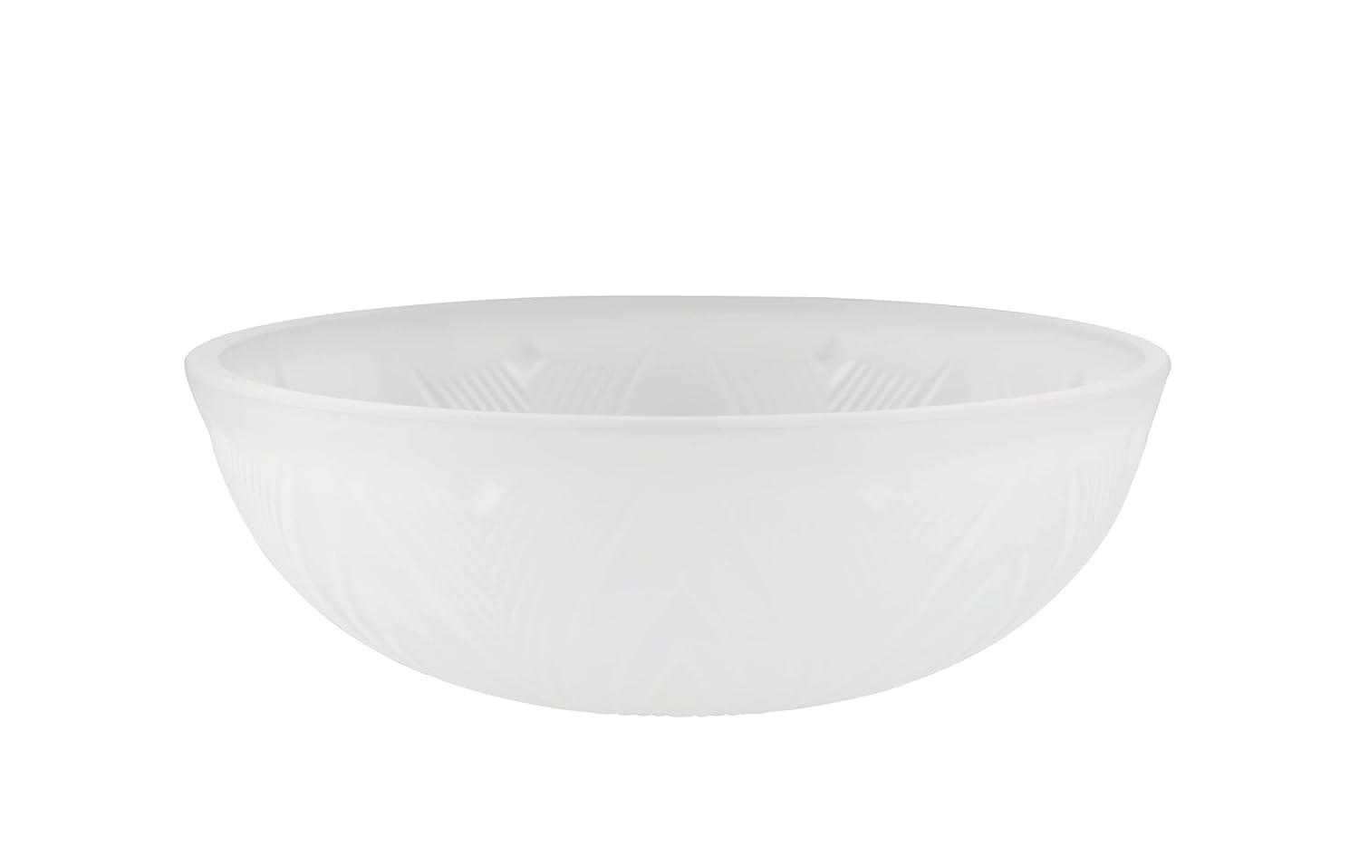 Aspen Creative 23120-11 Frosted Transitional Replacement Glass Shade for Medium Base Socket Torchiere Lamp, Swag Lamp, Pendant, 1 Light Wall Sconce & Island Fixture, 9-7/8" Diameter x 3-1/2" Height