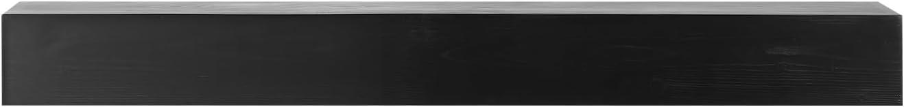 VEVOR Fireplace Mantel, 48" x 8" x 5", 50 lbs Weight Capacity, Natural Wood Mantel for Over Fireplace, Wall Mounted Floating Farmhouse Shelf, Handcrafted Fireplace Mantel for Wall Decor, Espresso