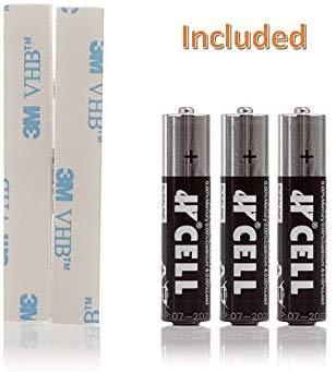 Dimmable Battery Included COB Cordless LED Light, Adjustable Brightness, 200 Lumen, Batteries & Adhesive Strips Included, 4-Pack