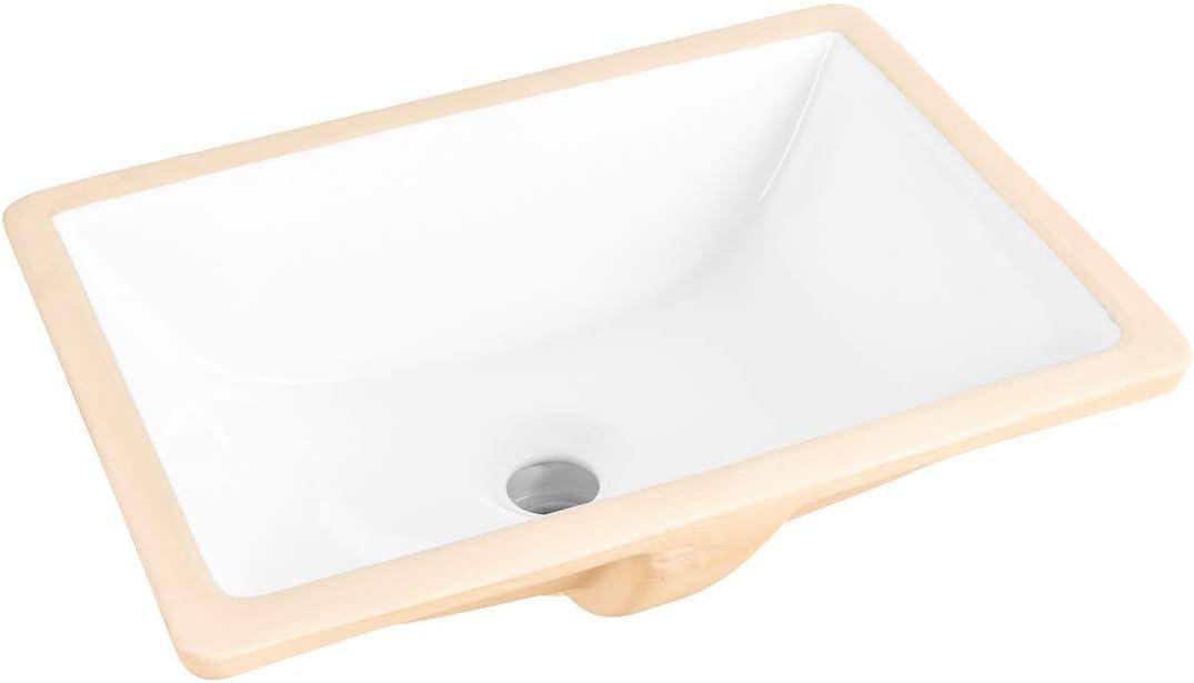 Winfield Products 13'' Gloss Vitreous China Rectangular Bathroom Sink with Overflow