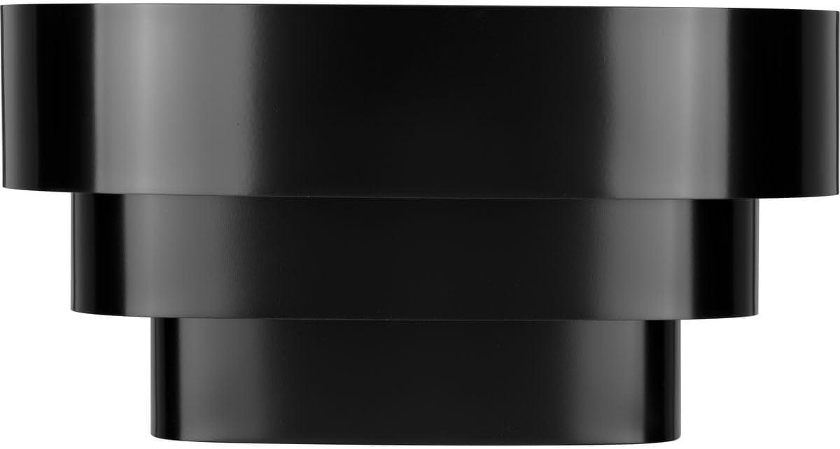 Progress Lighting, Tri-Band Louver, 1-Light Wall Sconce, Matte Black, Metal Shade, Steel, 7" W x 7" H x 14" L, 100W MED, BL