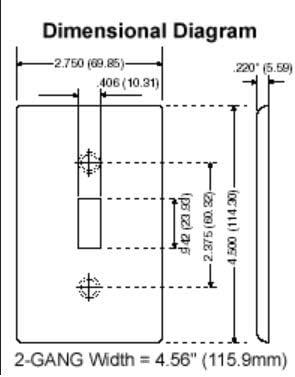 Ivory 2-Gang Thermoset Duplex Toggle Wall Plate