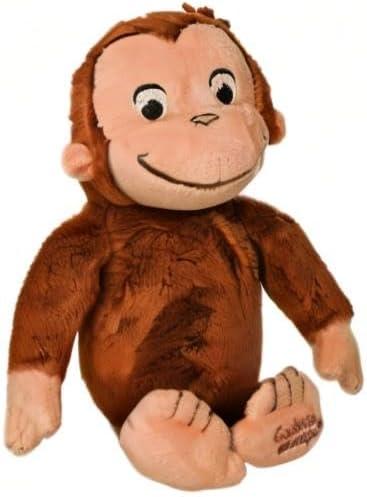 Kids Preferred Curious George Monkey Stuffed Animal Plush Toys Soft Cutest Cuddle Plushie Gifts for Baby and Toddler Boys and Girls - 8 Inches