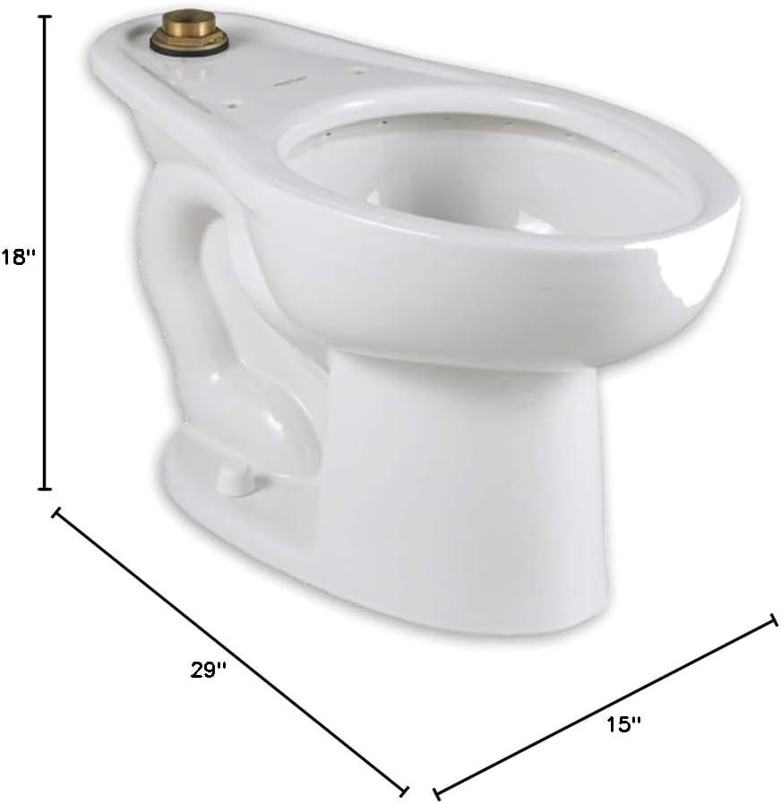 White Elongated Ceramic Dual Flush Toilet Bowl