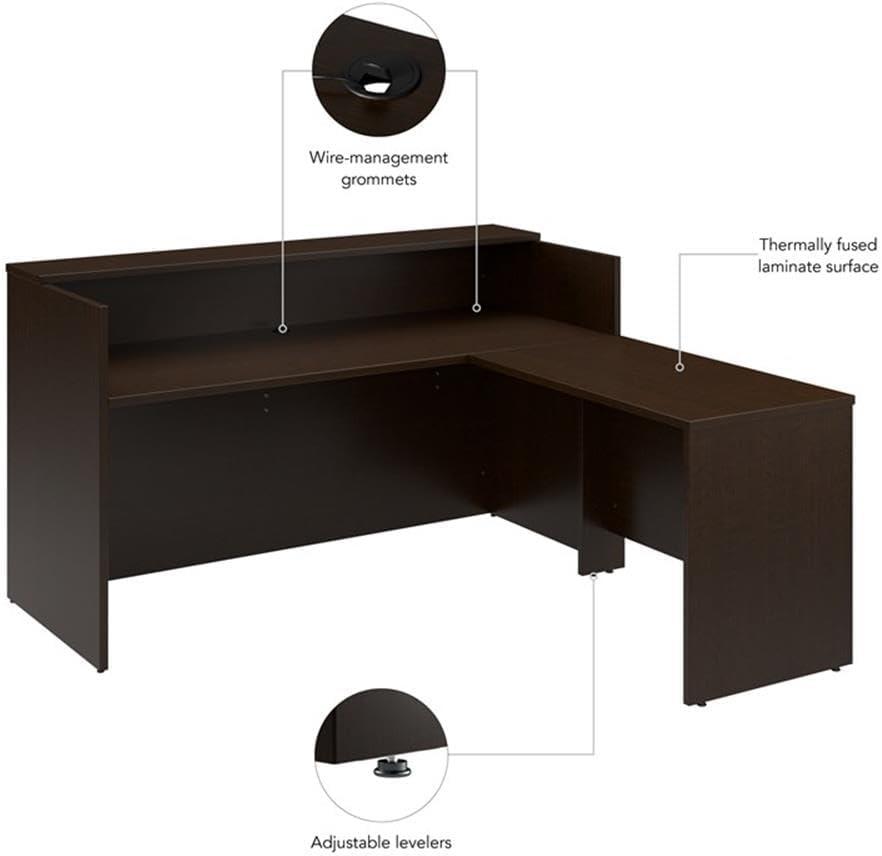 Arrive L-Shaped 72W x 72D Manufactured Wood Reception Desk