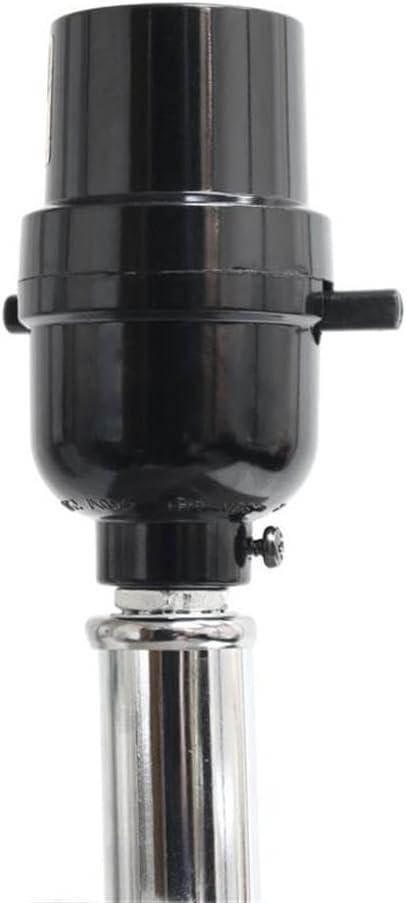 Lalia Home 21" Lexington Leather Base Modern Home Decor Bedside Table Lamp with USB Charging Port White : Fabric Shade