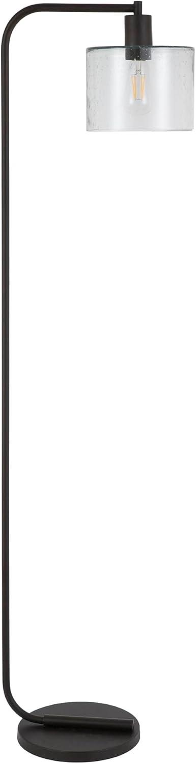 Evelyn&Zoe Mid-Century Modern Metal Table Lamp with Brass Shade