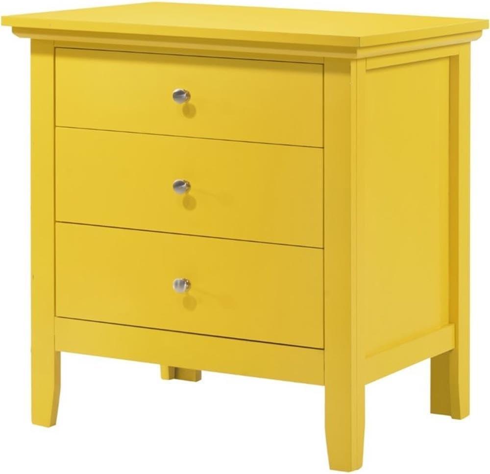 Hammond 3 - Drawer Nightstand Bed Side Table Wood Nightstand Small Bedside Table And Dresser