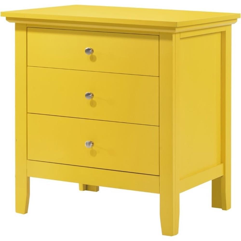 Glory Furniture Hammond 3 - Drawer Nightstand Bed Side Table Wood Nightstand Small Bedside Table And Dresser