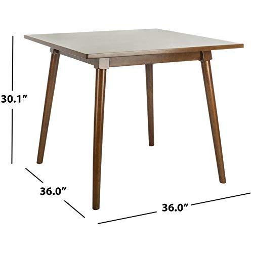 Simone Square Dining Table - DTB9200A - Walnut - Safavieh