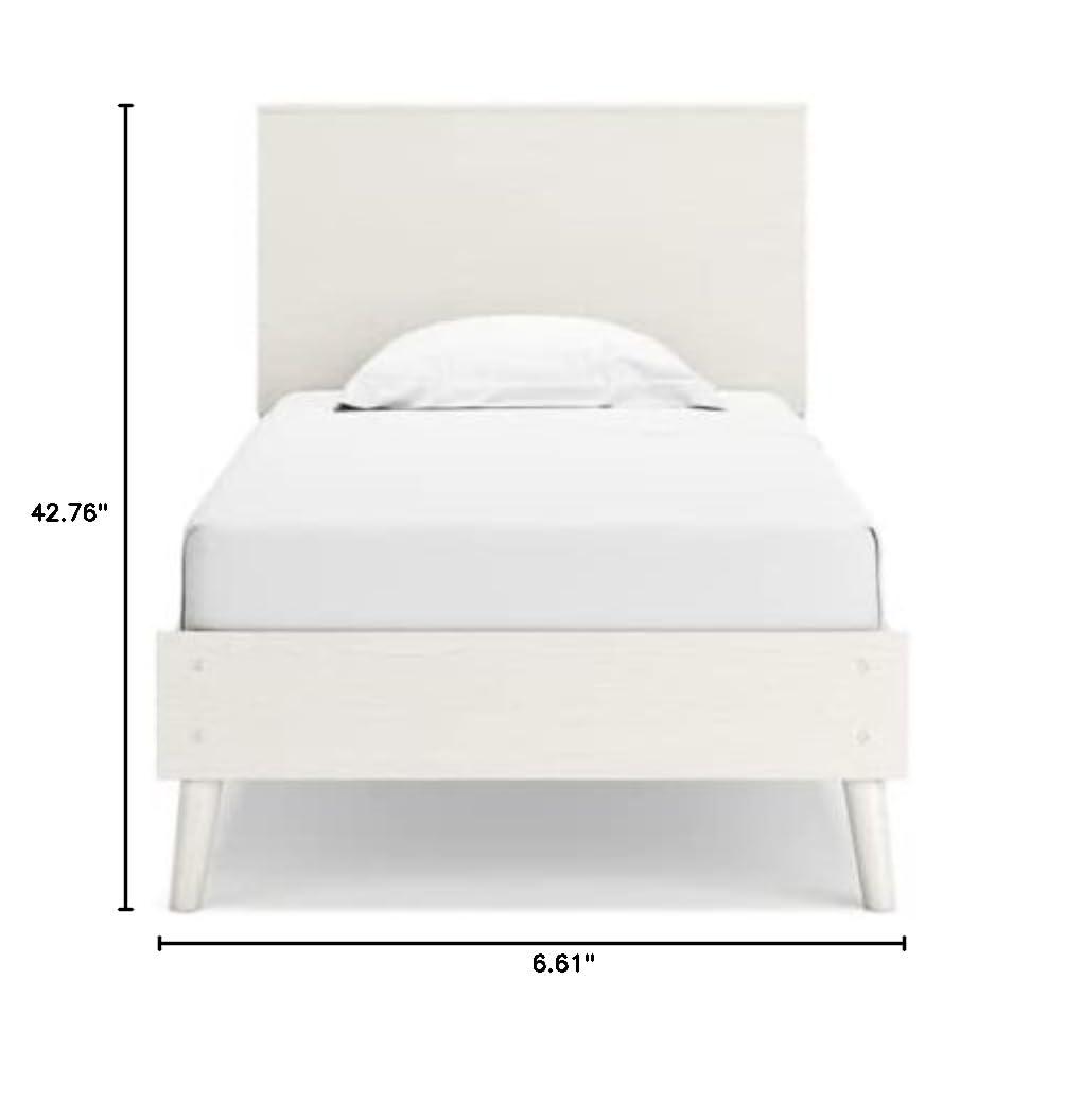 Signature Design by Ashley Aprilyn Twin Bookcase Headboard, Whitewash