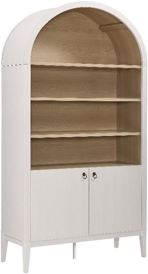 Modway Nolan 74" Tall Arched Storage Display Cabinet Bookshelf