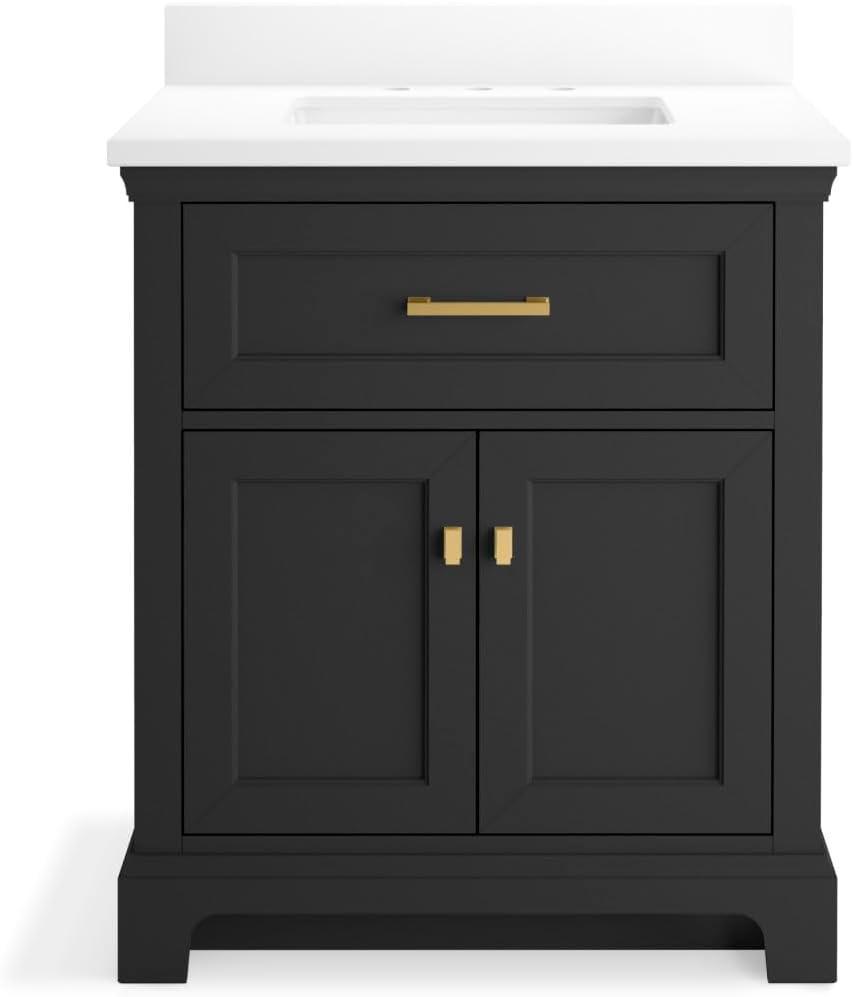 Charlemont 30 In. Bathroom Vanity Cabinet With Sink And Quartz Top