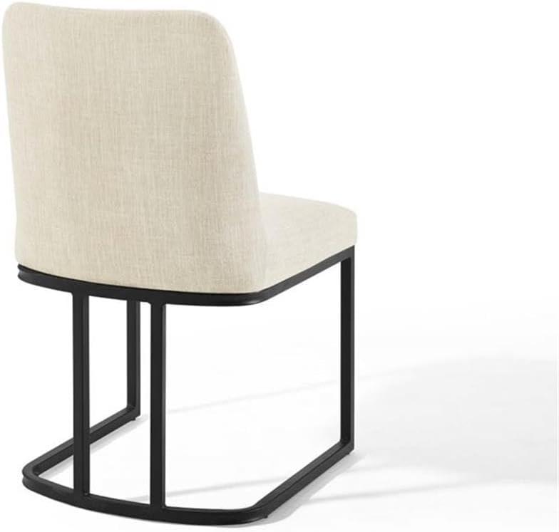 Modway Amplify Sled Base Upholstered Fabric Dining Side Chair