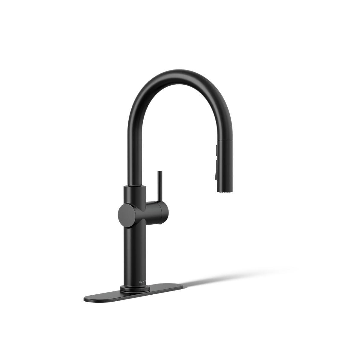 Kohler Crue Single Handle Pull Down Kitchen Faucet with Three-Function Pull Down Sprayer