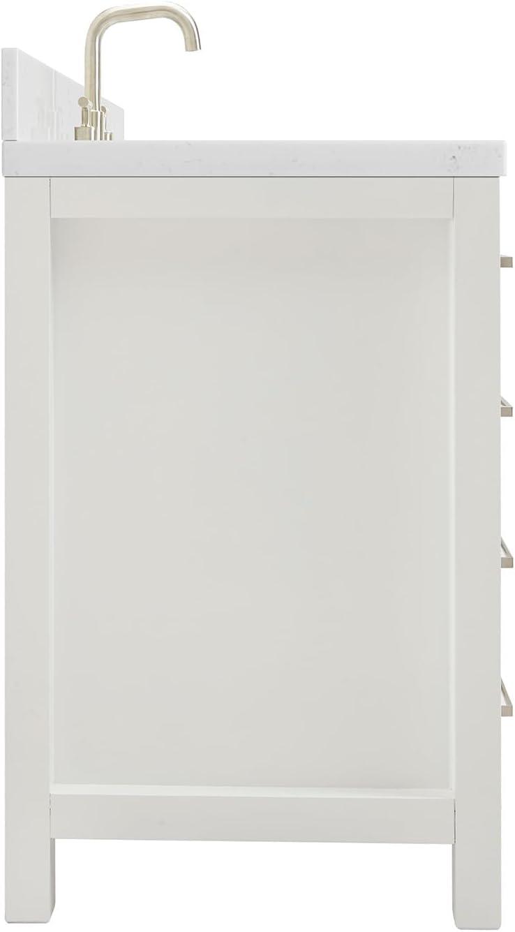 Ariel H036slcqrvo Bristol 36" Free Standing Single Basin Vanity Set - White