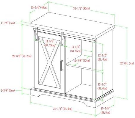 Stotfold 32" Sliding Door Accent Server