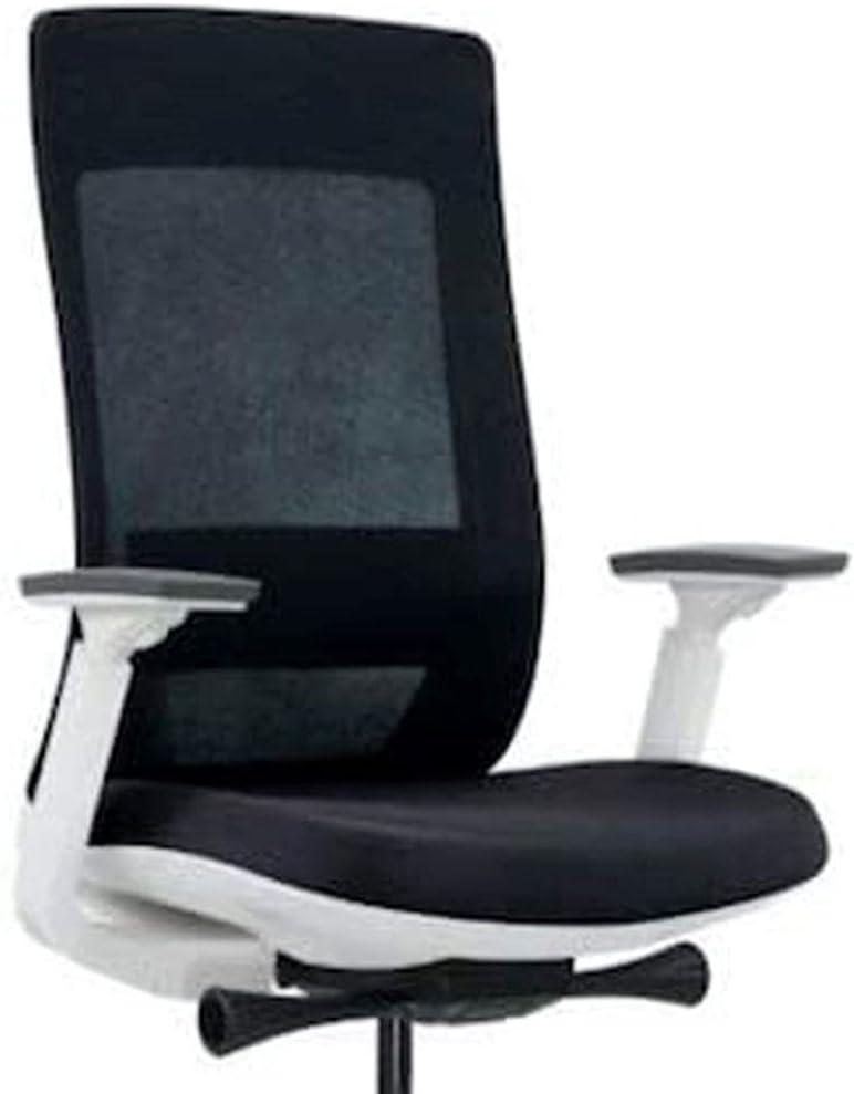 Eurotech Elevate Ergonomic Adjustable Office Chair, White Frame Black Mesh