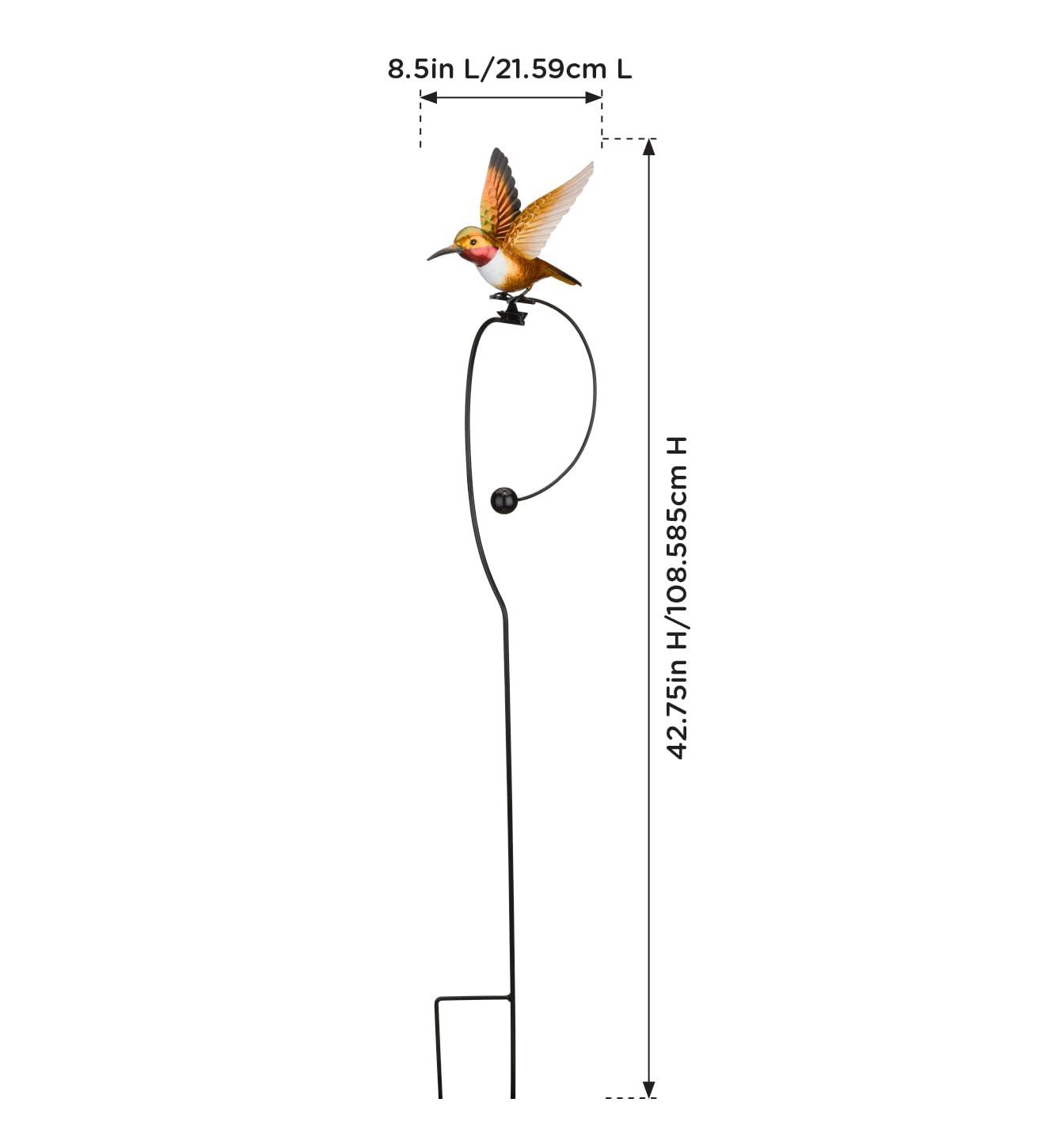 Regal Art & Gift Rocker Hummingbird Stake - Ruby Throated