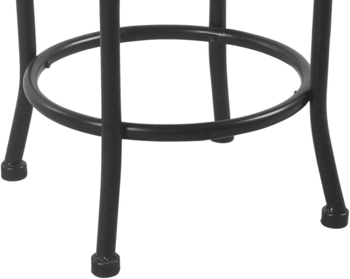 24" Swivel Counter Height Barstool with Metal Legs - HomePop