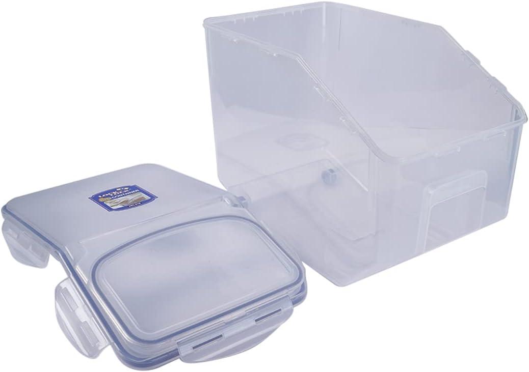 Clear Plastic Rectangular Food Storage Container with Flip Top Lid