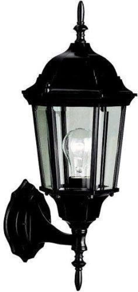 Madison 22.75" Black Outdoor Wall Lantern with Clear Glass