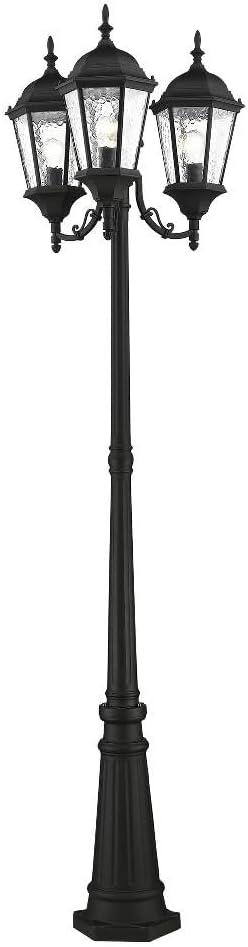 Livex Lighting Hamilton 3 - Light Post Light in  Textured Black