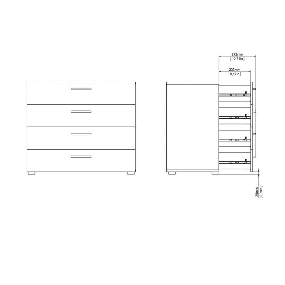 Gianna 31.57'' W 4 - Drawer Dresser