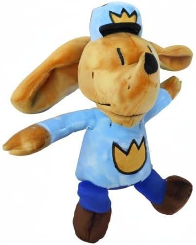 MerryMakers Dog Man Soft Plush Toy, 9.5-Inch, based on the book series by Dav Pilkey