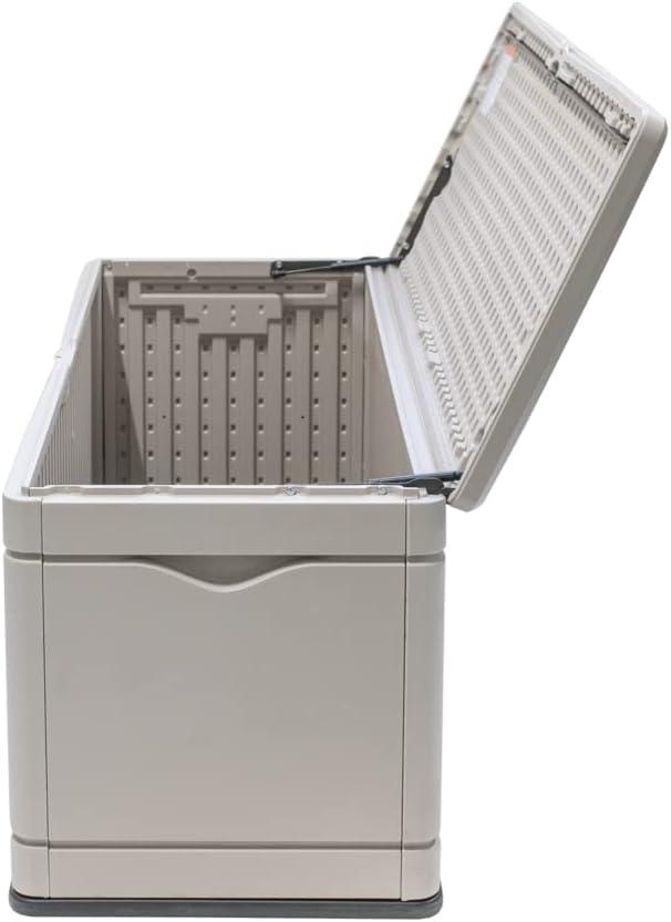 Lifetime Lifetime 60'' W 130 Gallons Water Resistant Polyethylene Plastic Lockable Deck Box