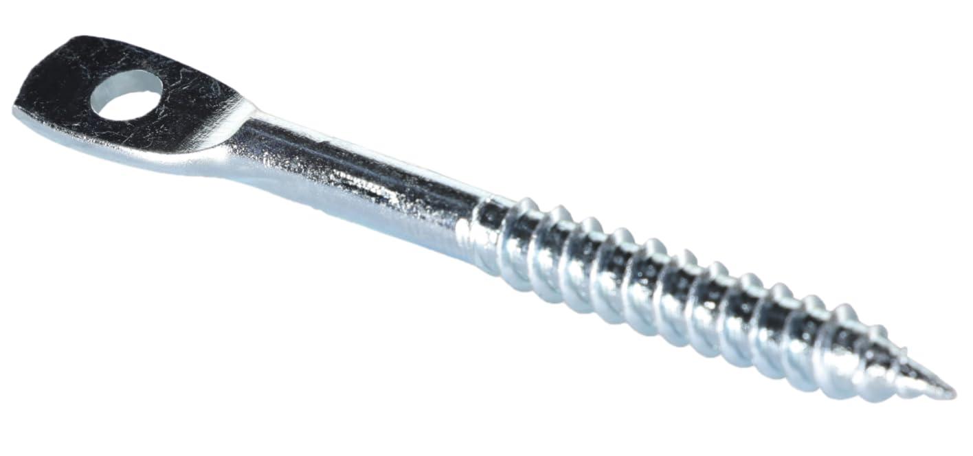 TOOLPRO 05015 Professional Eye Lag Screw, Carbon Steel, Zinc, 100 Pack
