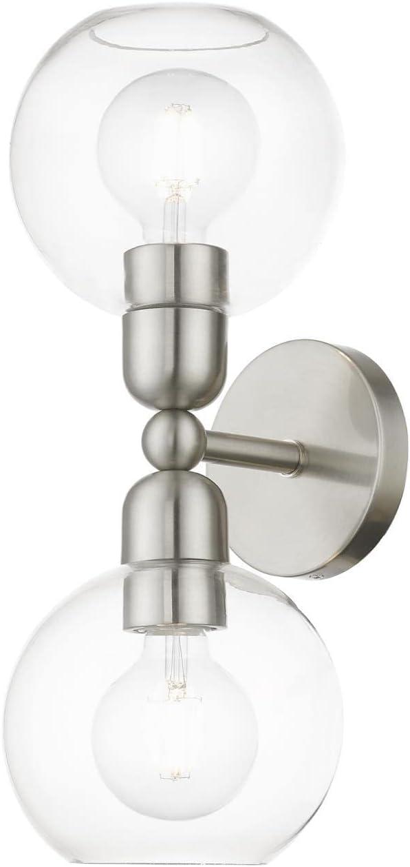 Livex Lighting Downtown 2 - Light Vanity in  Brushed Nickel