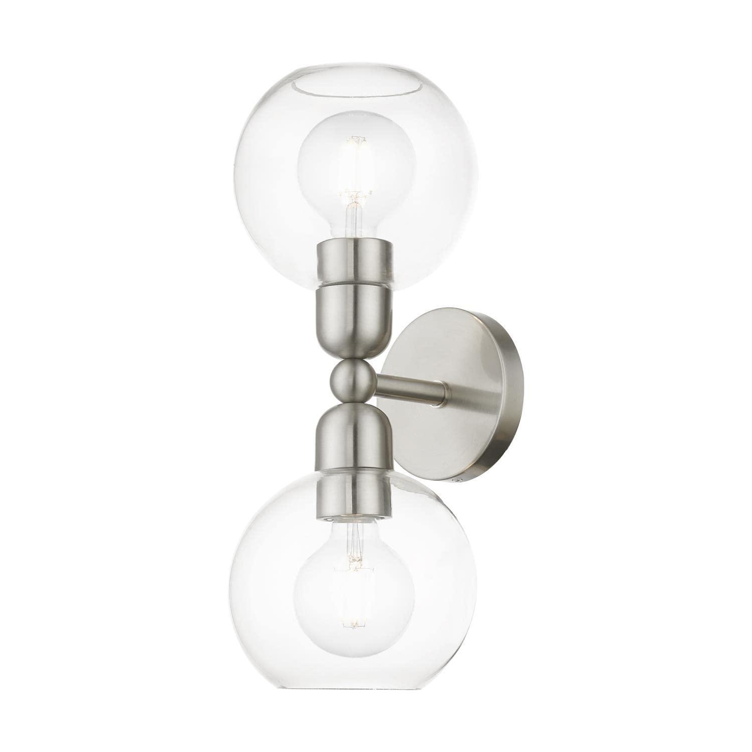 Livex Lighting Downtown 2 - Light Vanity in  Brushed Nickel